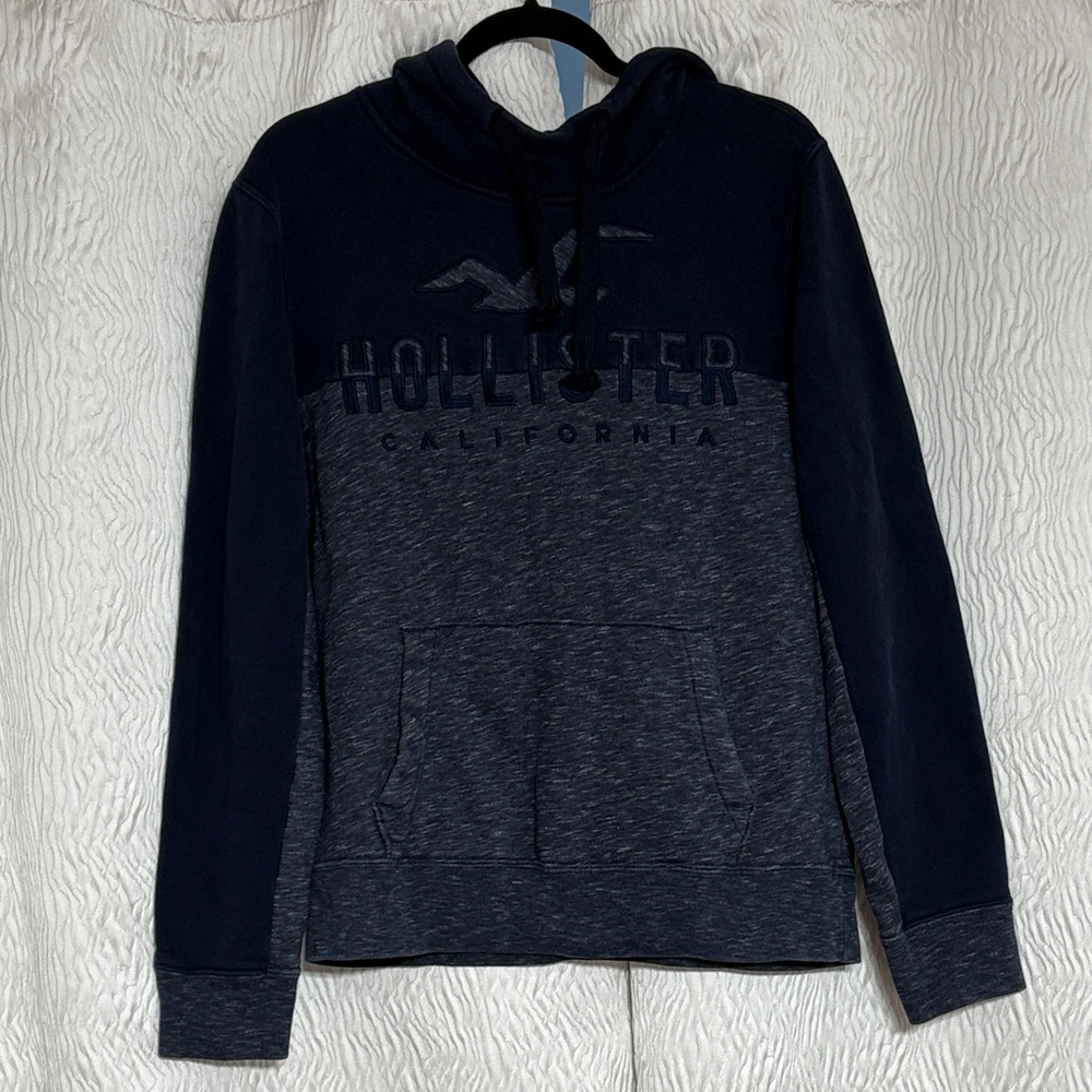 Hollister Hoodie Men's Blue Sweatshirt-Size Medium